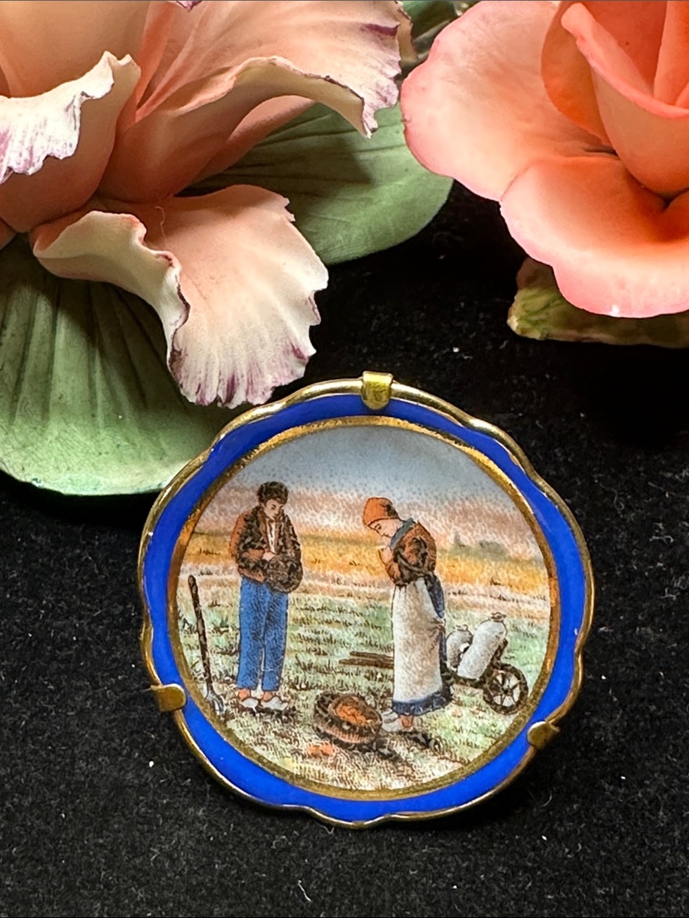 LIMOGES FRANCE- Vintage Mini Porcelain Plate